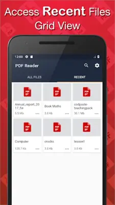 Simple PDF Reader android App screenshot 1